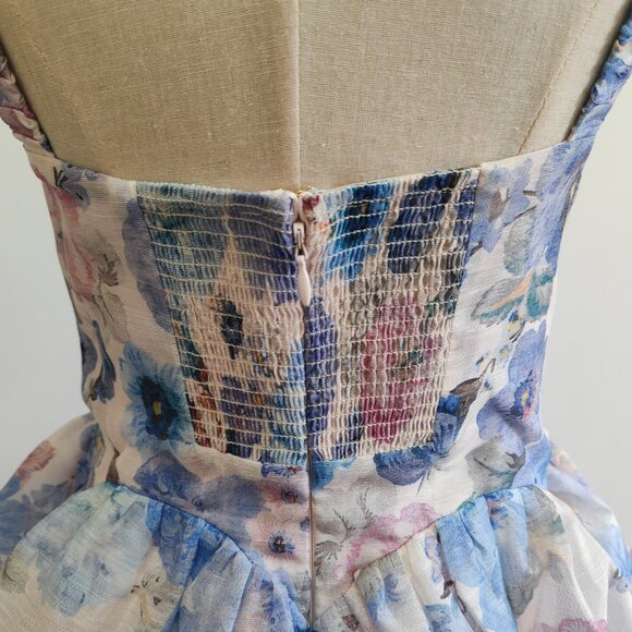 Zimmerman Rebellious style pleated mini floral dress - Picture 8 of 11